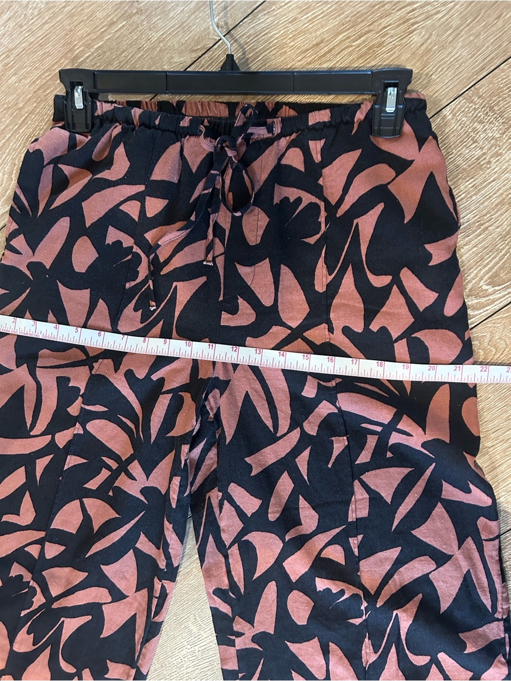a new day Black and Rust Abstract Wide Leg Pants - Picture 9 of 14